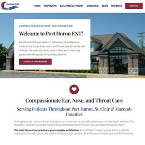 ear nose throat ent website design