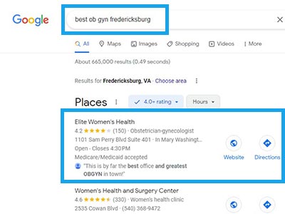 google local seo for medical practices